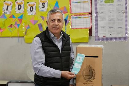 Elecciones en Mendoza 2023. Voto de Alfredo Cornejo