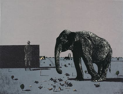 Elefante de la Pampa II (1977), de Antonio Seguí