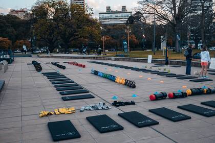 Elementos de las distintas actividades de la comunidad deportiva en la que Real tiene un grupo de colaboradores: Pola Ezeta, Rodrigo Morsella, Tomás Ullua, Juan Ignacio Vázquez, Bernardo Lasarte y Manuel Cereijo