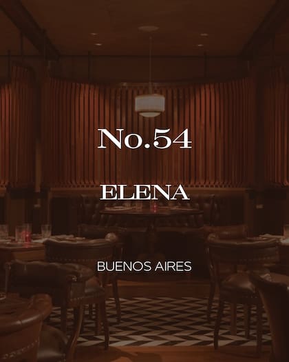 Elena fue elegido en el puesto 54 de World’s Best Steak Restaurants 2026
