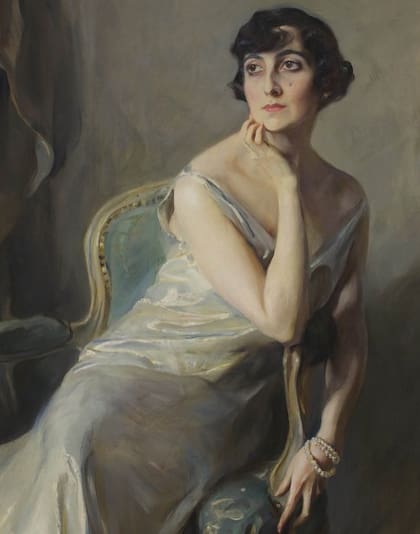 Elena Peña de Álzaga Unzué. A ella le obsequió Félix Saturnino de Álzaga Unzué la residencia de Cerrito como regalo de bodas.