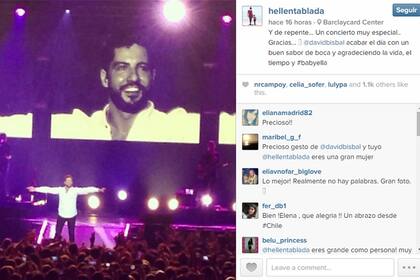 Elena Tablada compartió su alegría por la dedicatoria de Bisbal a su hija