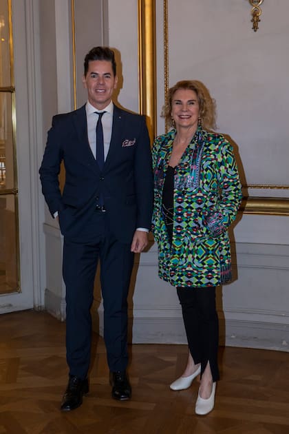 Eleonora Pueyrredón y el doctor Nicolás Pace