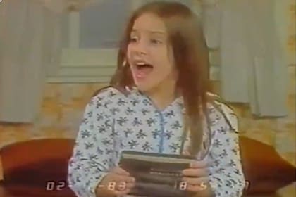 Eleonora Wexler en televisión a los 11 años (Foto: Captura de video / Otro día perdido)