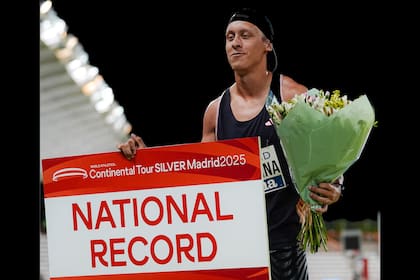 Elián Larregina volvió a mejorar el récord argentino en los 400m (Gentileza CADA)