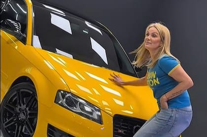 Eliana Guercio se fue manejando el Audi luego de que lo plotearan