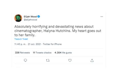Elijah Wood dijo que la noticia es "absolutamente horrible y devastadora"