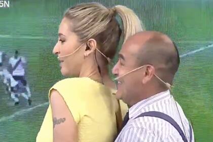 Elio Rossi se convirtió en tendencia en Twitter por la particular recreación que hizo con su compañera Mariela Fernández sobre una jugada de River