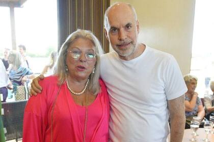 Elisa Carrió y Horacio Rodríguez Larreta, socios en el extinto JxC