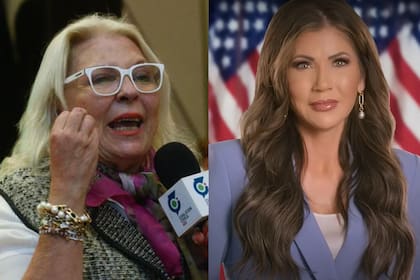 Elisa Carrió y Kristi Noem