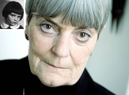 Elisabeth Lyneborg, y una foto de cuando era niña