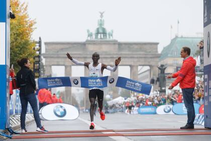 Eliud Kipchoge, ganador del Maratón de Berlín