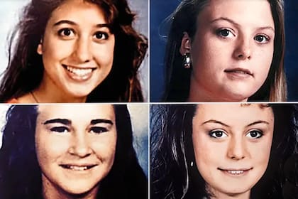 Eliza Thomas, Sarah Harbison, Amy Ayers y Jennifer Harbison, víctimas de los asesinatos de la tienda de yogur (Web/People)