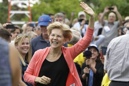 Elizabeth Warren, ayer, en Hampton Falls, New Hampshire