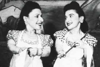 Elizabeth y Perla Ovitz desplegaban todo su arte y talento musical en los escenarios, en los que la primera tocaba la batería y la segunda, el ukelele