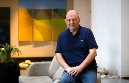 Ell empresario teatral Carlos Rottemberg en el
Hotel Costa Galana, Mar del Plata