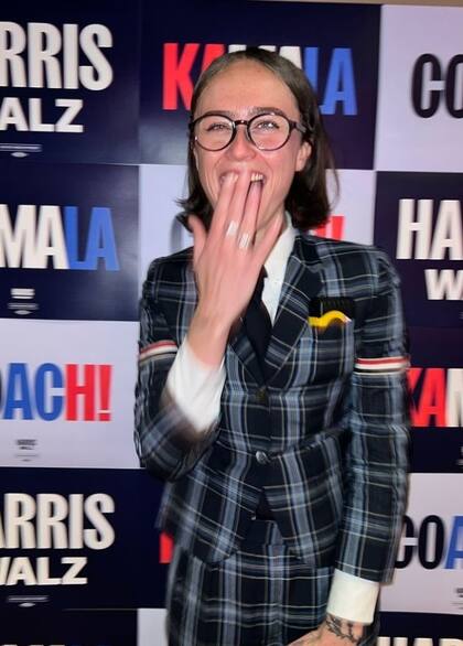 Ella Emhoff asistió a la Convención Demócrata para apoyar a Kamala Harris