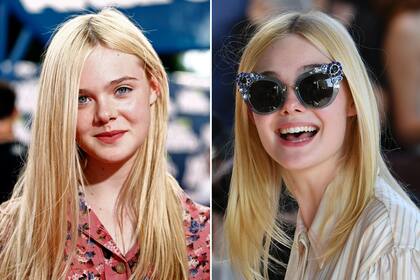 Elle Fanning (foto), en sus inicios en Hollywood, y ahora