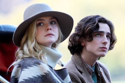 Elle Fanning y Timothée Chalamet, los dos protagonistas de la nueva película de Woddy Allen