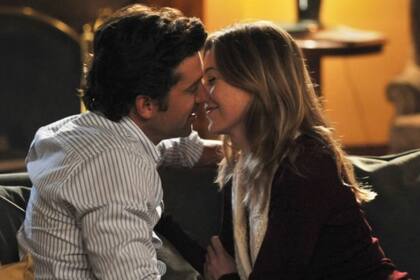 Ellen Pompeo y Patrick Dempsey en Grey's Anatomy, la pareja original