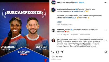 Ellos fueron los subcampeones de Exatlón EE.UU.