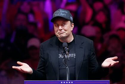 Elon Musk durante un acto de campaña, el 27 de octubre de 2024