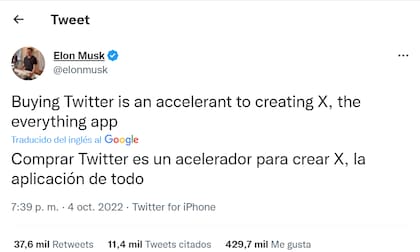 Elon Musk manifestó sus intenciones detrás de la compra de Twitter