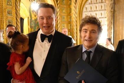 Elon Musk y Javier Milei. Lula quiere un impuesto a los supermillonarios, como Musk. El gobierno argentino se opone.