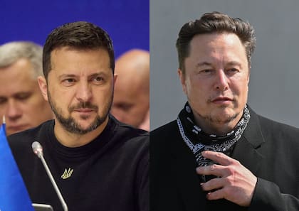 Elon Musk y Volodimir Zelensky, socios incómodos