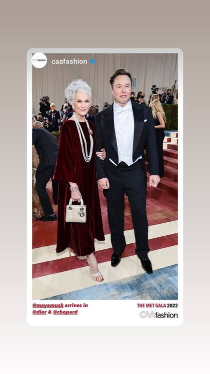 Elon y Maye Musk acapararon las miradas en la MET Gala (@mayemusk)