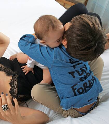 Eloy y Alfonsina participaron de la tierna producción. FOTO: Pilar Bustelo