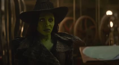 Elphaba en Wicked sería la Burja Mala del Oeste en el Mago de Oz (Foto: Captura Tráiler oficial)