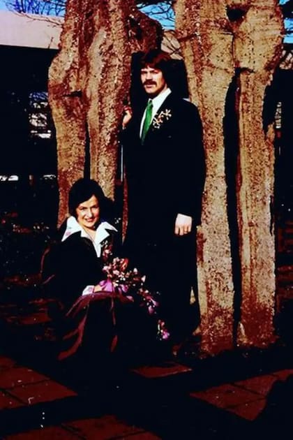 Els y Jan el día de su boda en 1975