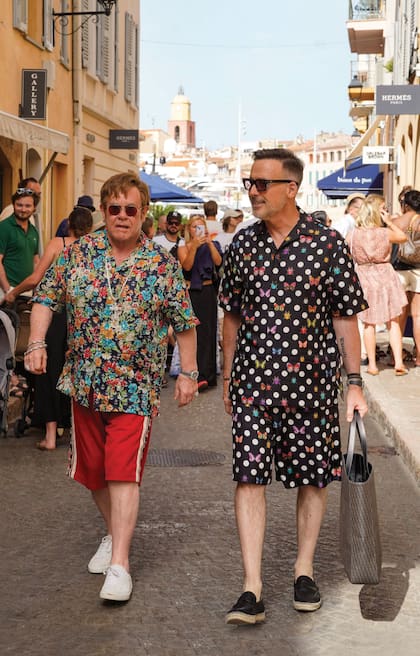 Elton John y David Furnish en St Tropez