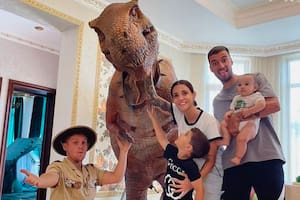 Emanuel Mammana y su familia