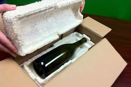 Embalaje para botellas a base de hongos