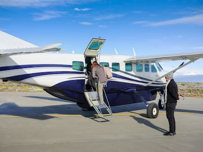 Embarcando en el Aeropuerto de El Calafate