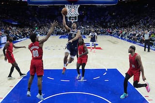 Embiid ni Maxey, Grimes toma el mando y los 76ers frenan la remontada de Portland