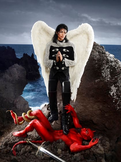 Emblemático retrato de Michael Jackson con el diablo