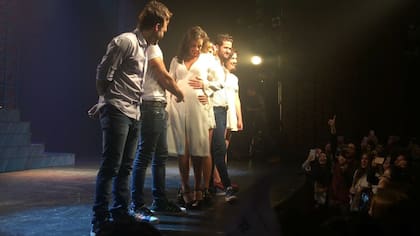 Emilia Attias, durante la función de El otro lado de la cama