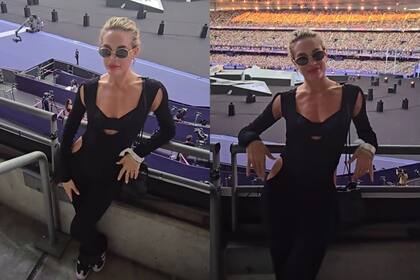 Emilia Attias fue a la ceremonia de clausura de los Juegos Olímpicos y causó furor con su look (Foto: Captura de video / Instagram @emilia_att)