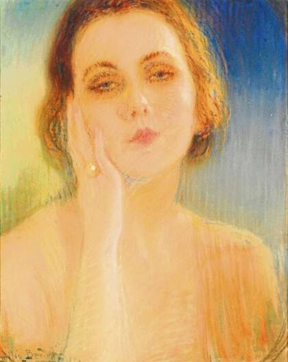 Emilia Bertolé. Autorretrato. La pintora y poeta rosarina será una de las artistas destacadas en el MNBA