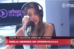 El drama de Emilia Mernes en medio del éxito por agotar diez funciones en el Movistar Arena