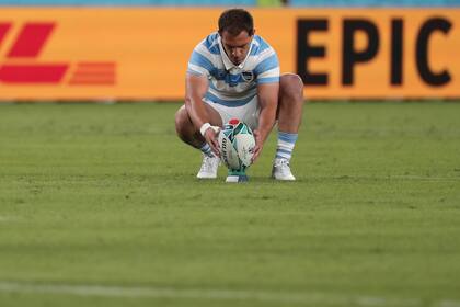 Urdapilleta, antes de ejecutar un penal.