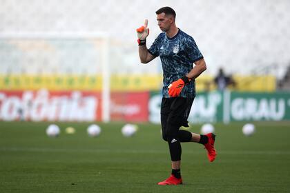 Emiliano "Dibu" Martínez, el arquero titular del seleccionado.