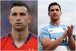 Dibu Martínez reaccionó después de que compararan el tackle de Moroni con su atajada ante Francia