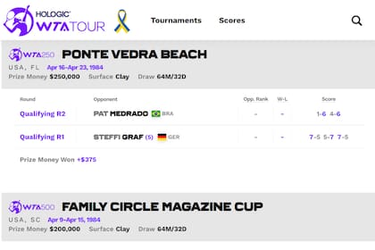 Emilse fue la primera argentina en ganarle a la alemana Steffi Graf, la alemana invencible