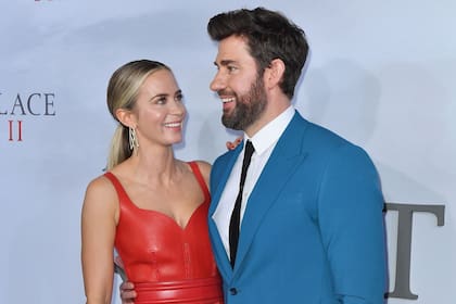 Románticos. Emily Blunt y su marido, John Krasinskien, quien dirigió el film Un lugar en silencio: Parte II, dijeron presente en la avant premiere