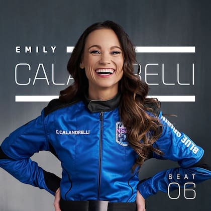 Emily Calandrelli se convirtió en la mujer número 100 en viajar al espacio