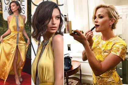 Emily Ratajkowski, por Reem Acra y Reese Witherspoon, por Michael Kors
